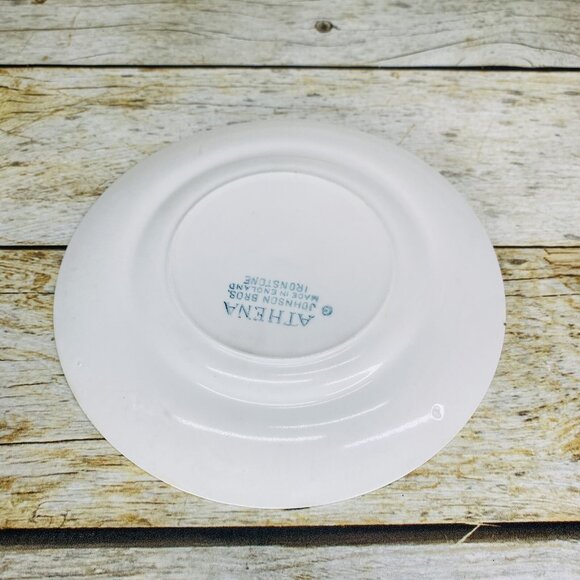 Johnson Brothers ATHENA White Ribbed Smooth England Ironstone Bread Plate Set 3 - Picture 5 of 16